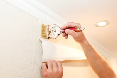 Pose de papier peint à Lompret — revêtements muraux et toiles de verre